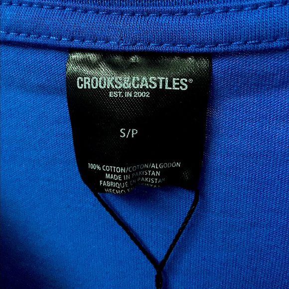 Crooks & Castles Classic Royal Crewneck Tee Shirt - Picture 14 of 16